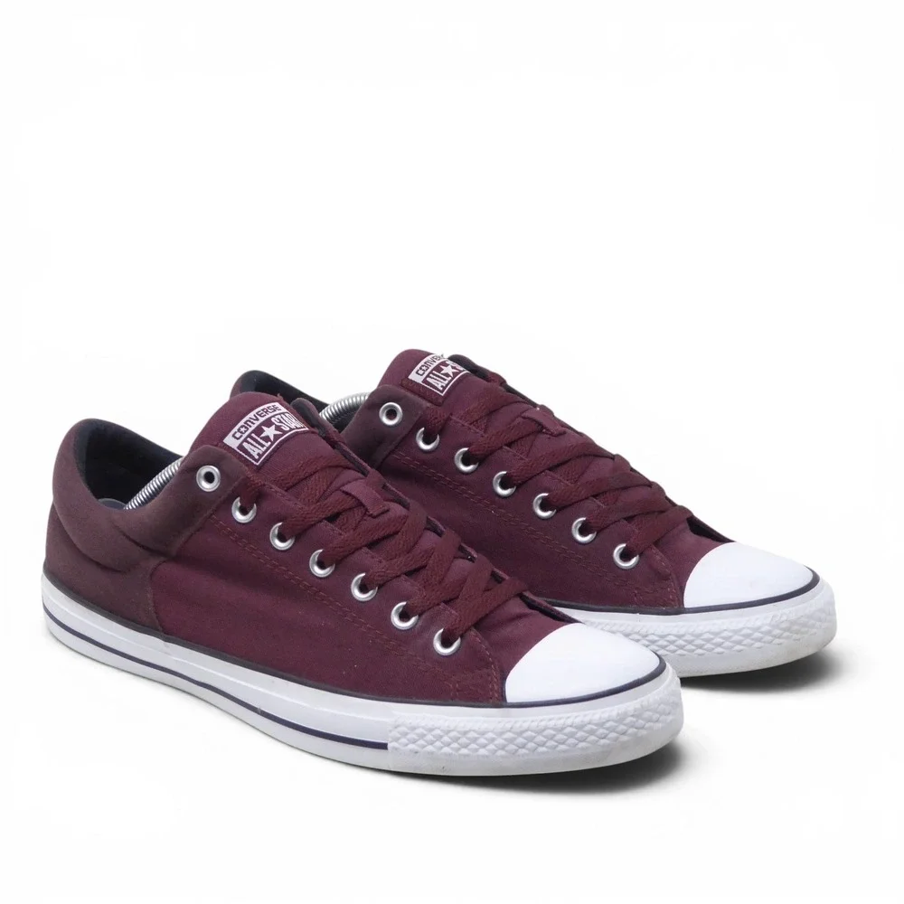 Converse Mens Madison Shoes Burgundy Chuck Taylor All Star Low Top 11.5 - Picture 2 of 9